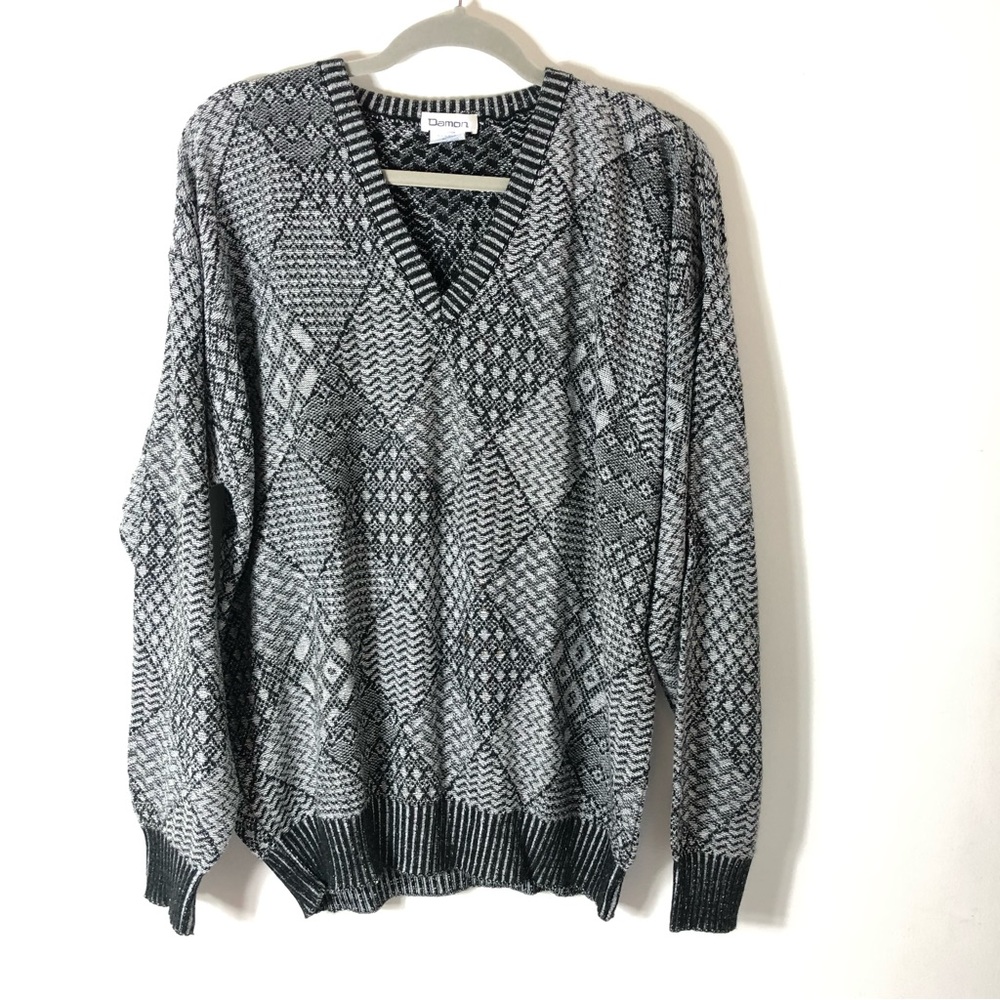 Vintage Damon Grandpa Men's Grey Sweatshirt
